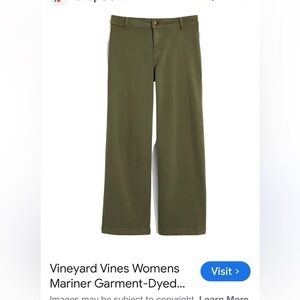 Vineyard Vines Big Girls’ Wide Leg Olive Pants